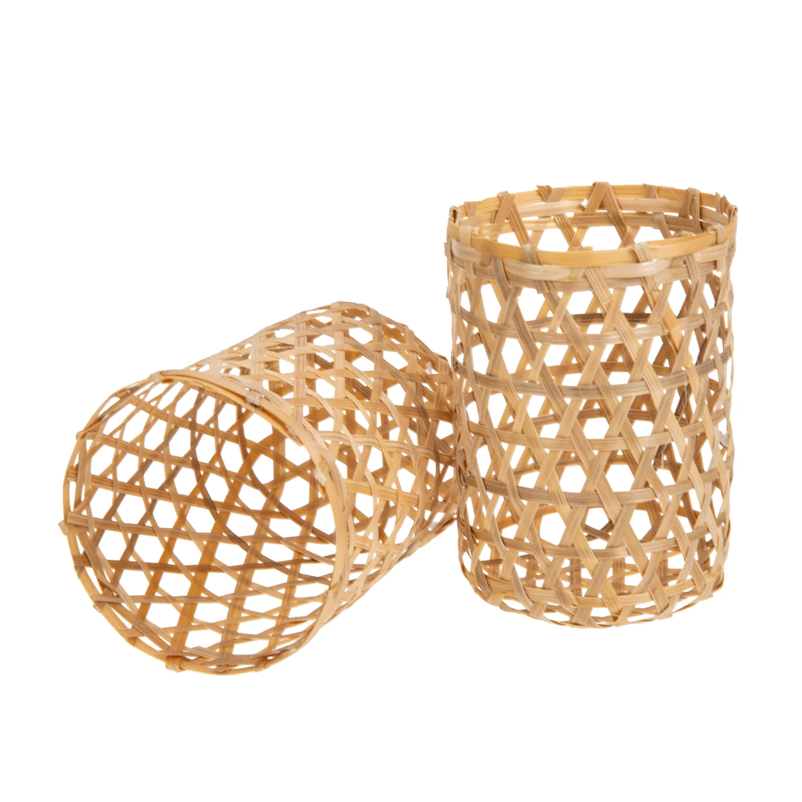 

Cup Sleeve Rattan Woven Cover Sleeves Vase Holder Bottlebeer Flower Coffee Bamboo Wraps Hot Can Makeup Brush Insulatordrink