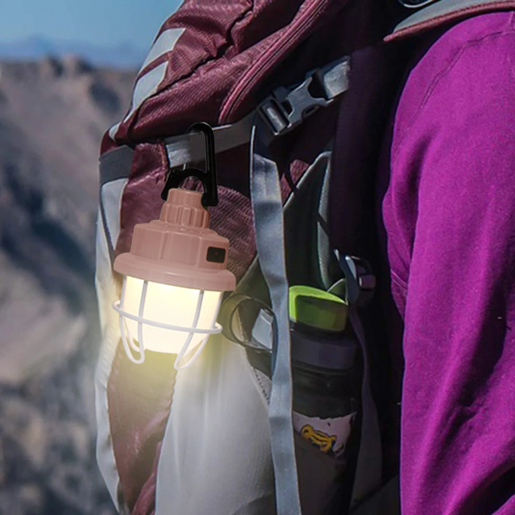 

Portable USB Charging Powered LED Camping Hanging Lantern Waterproof Outdoor Tent Light Party Lamp for Travel Atmosphere Tools