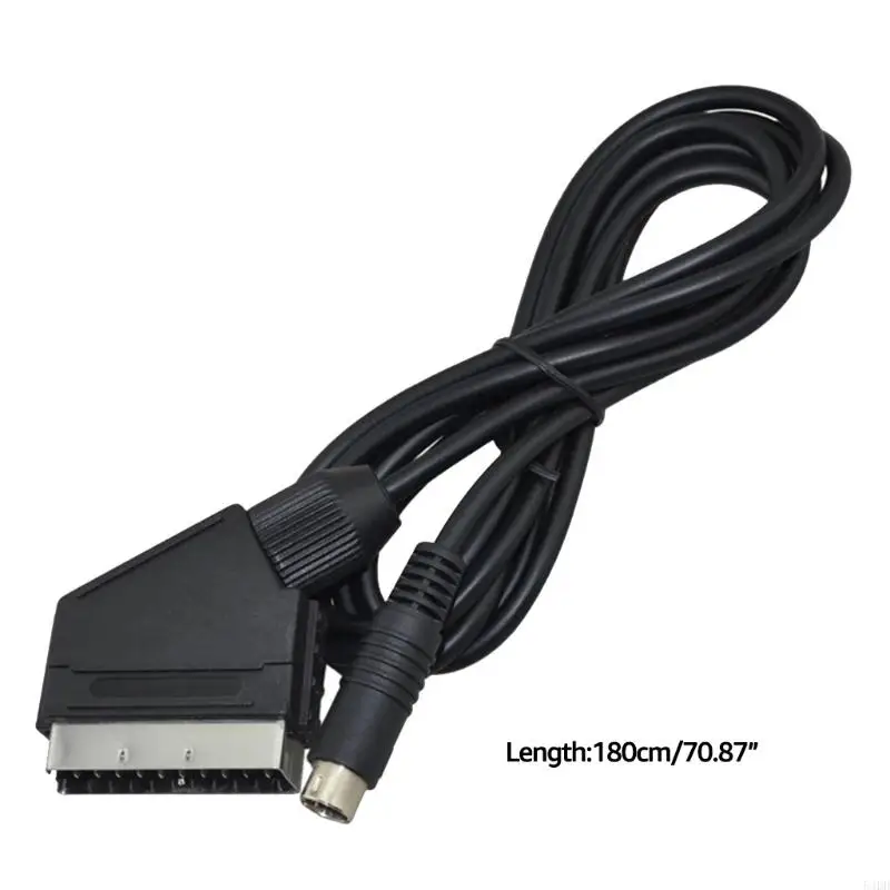 RGB Scart кабель для Sega Saturn черный