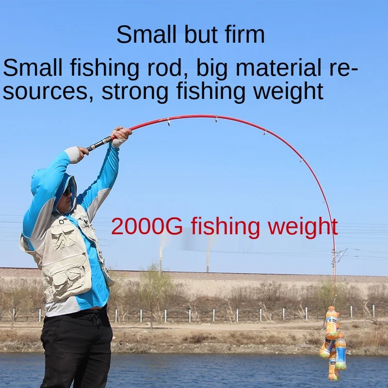 

Good As SHIMANO DAIWA Portable 1.8M-3.6M Carp Fishing Rod glass Fiber Telescopic Travel Sea Boat Rock Baitcasting Fishing rod