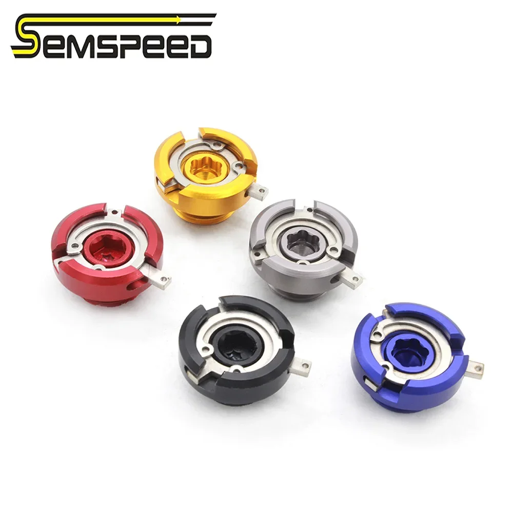 Фото SEMSPEED мотоцикл с ЧПУ для Yamaha NMAX 155 150 125 2015-2019 2020 2021, пробка сливного отверстия масла, болты крышки заливного бака двигателя №1