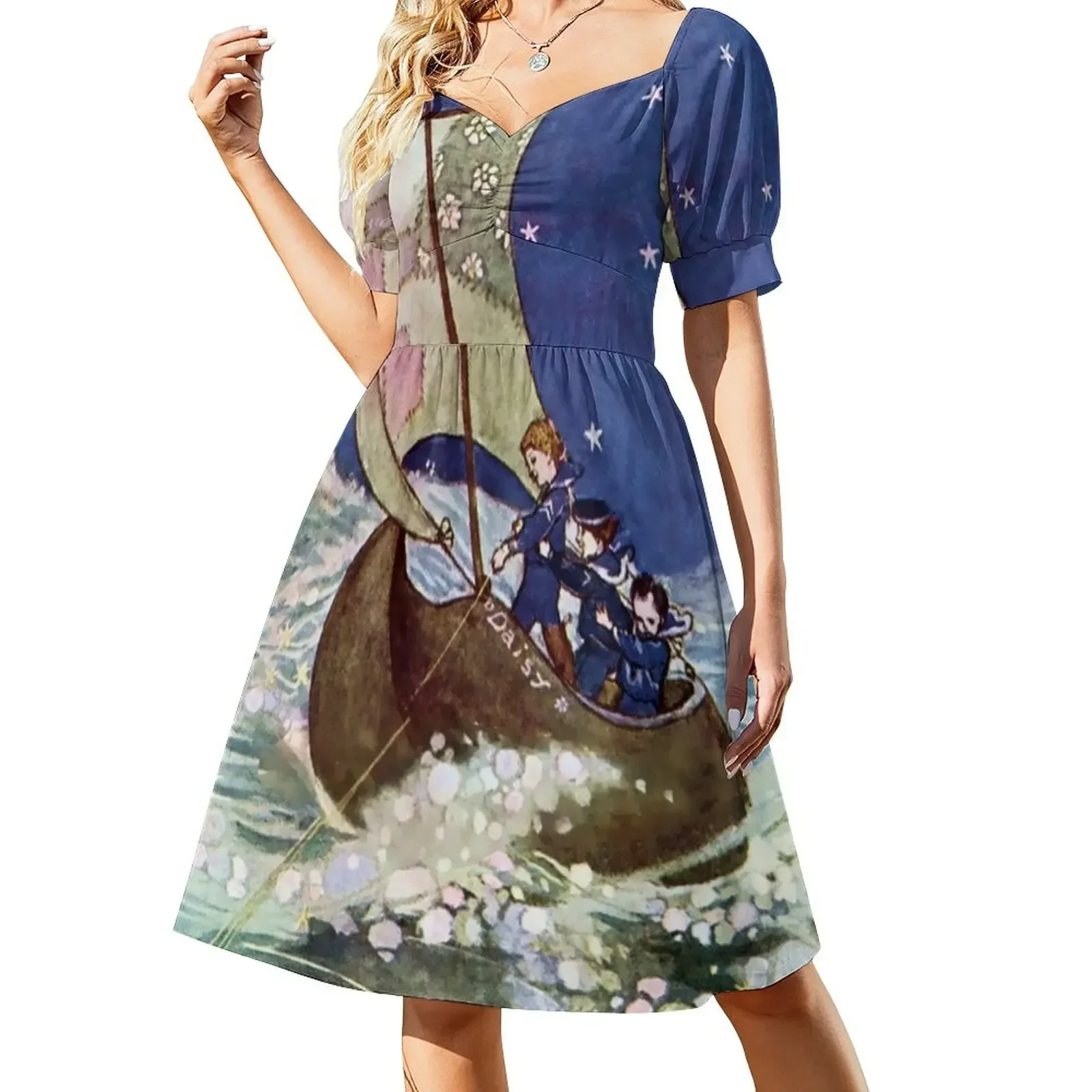 Платье без рукавов Wynken Blynken and Nod от Willy Pogany платья для женщин модное женское платье