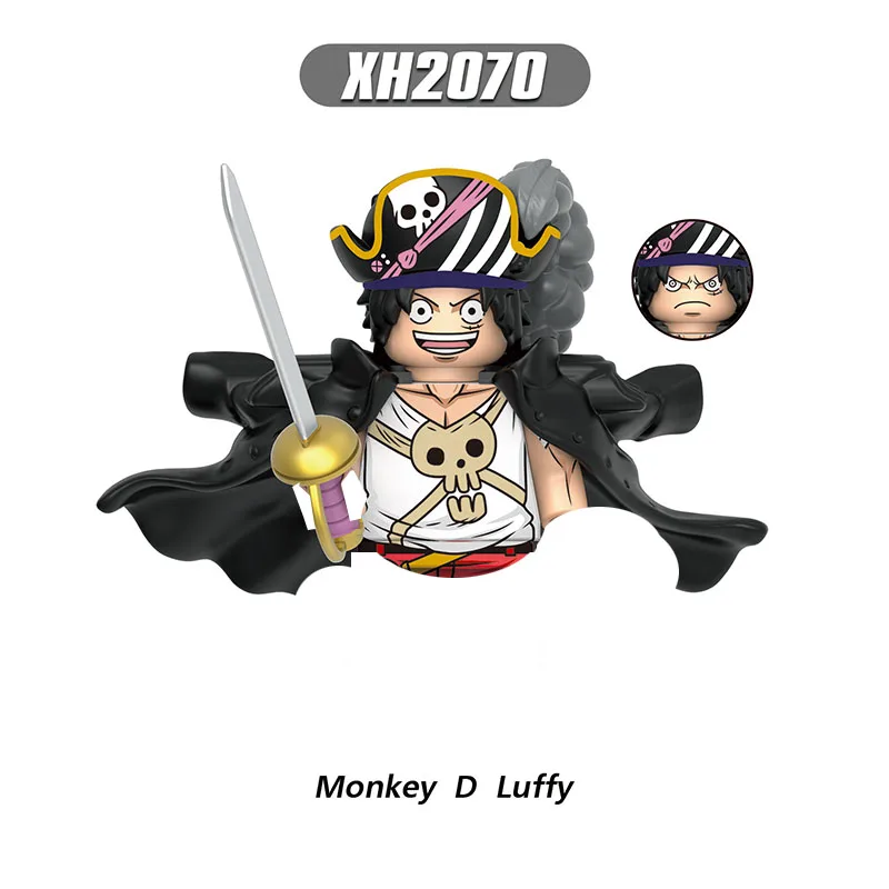 Луффи Зорро Санджи Сабо Серебро Строительные Блоки Япония Аниме Кирпичи Куклы
