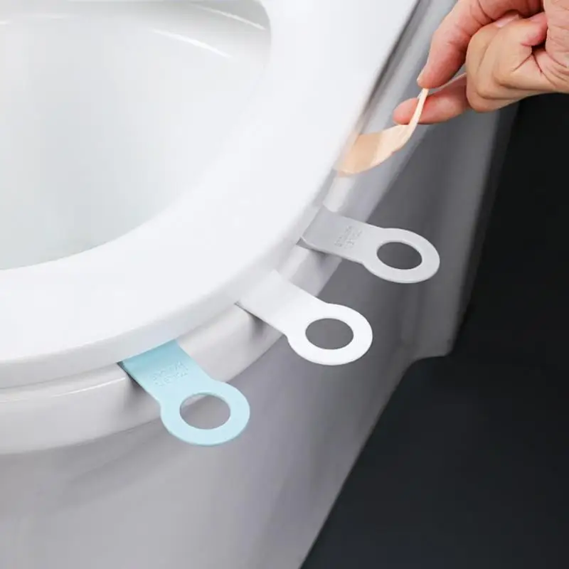 

2Pcs Portable Toilet Lid Lifter High Quality Household TPR Strong Suction Cup Type Not Dirty Easy Clean Ring Household Products