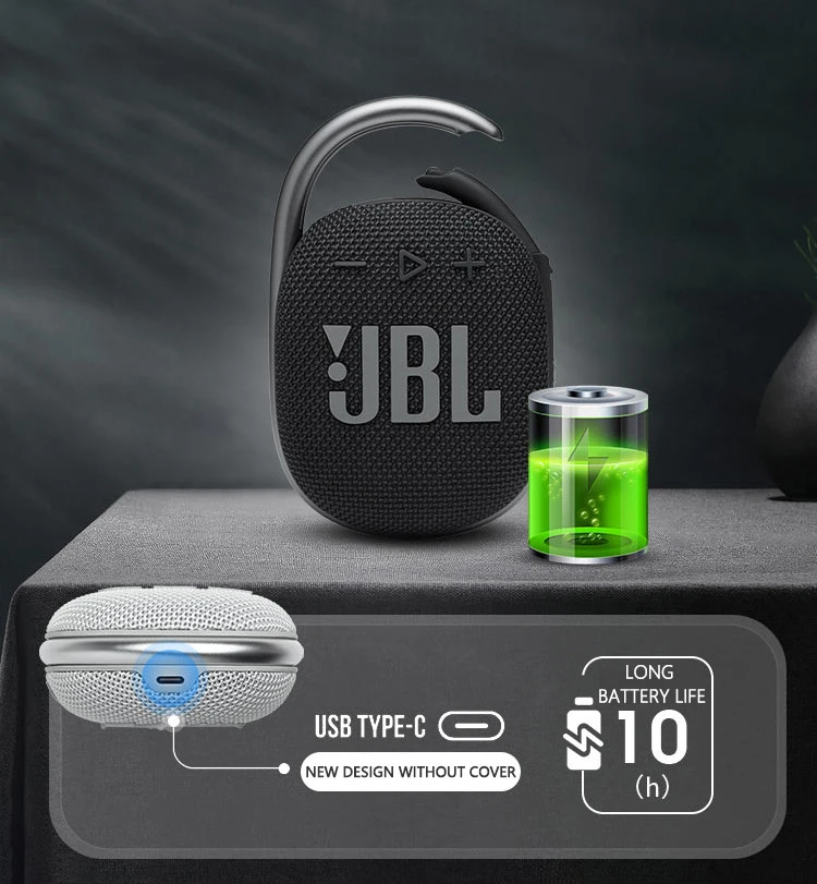 

JBL CLIP 4 Wireless Bluetooth-compatible 5.1 Mini Speakers Clip4 Portable Ip67 Waterproof Outdoor Bass Speakers With Hook