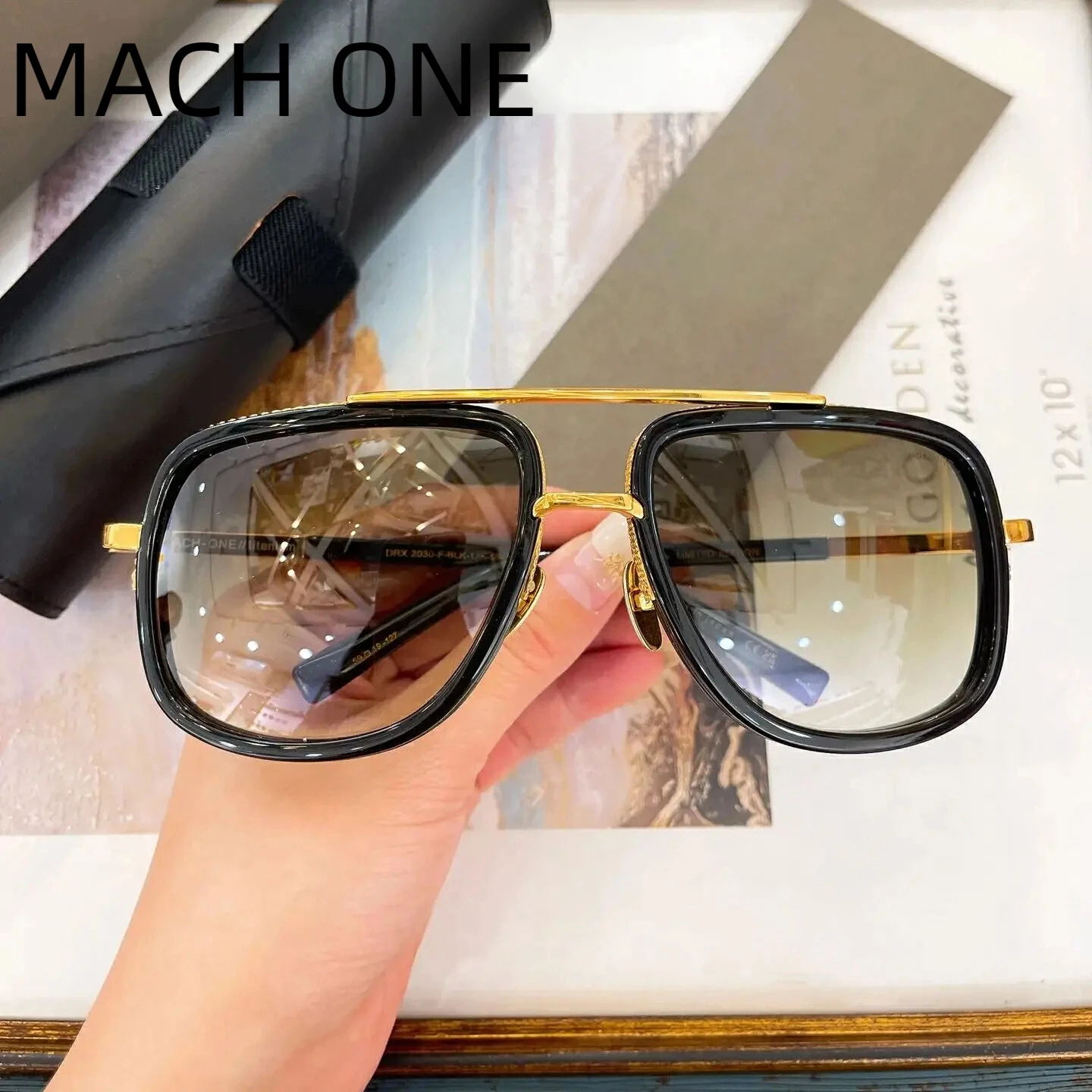 Новые солнцезащитные очки DT DRX-2030 MACH ONE Classic UV400, поляризованные, деловые, женские, лимитированная серия, популярные мужские солнцезащитные очки с коробкой (art.: 3920d8bcf45ce) - 3920d8bcf45ce