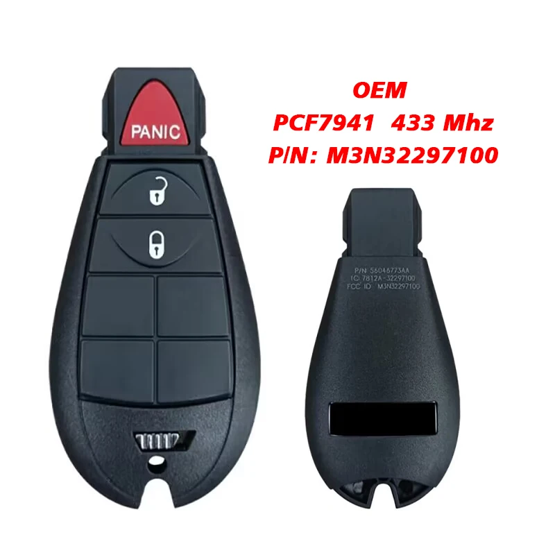 

CN087042 Original 3 Button For 2012-2016 Dodge Dart Smart Key Fobik M3N32297100 56046771AA PCF7941Chip 433Mhz