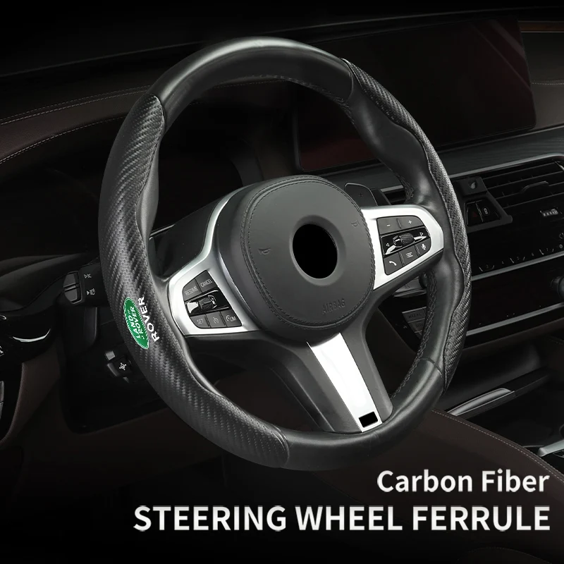 

Car Steering Wheel Cover Carbon Fiber ABS Anti-skid Sporty Wheel Protector Car Accessories for Land Rover Discovery SV SVR