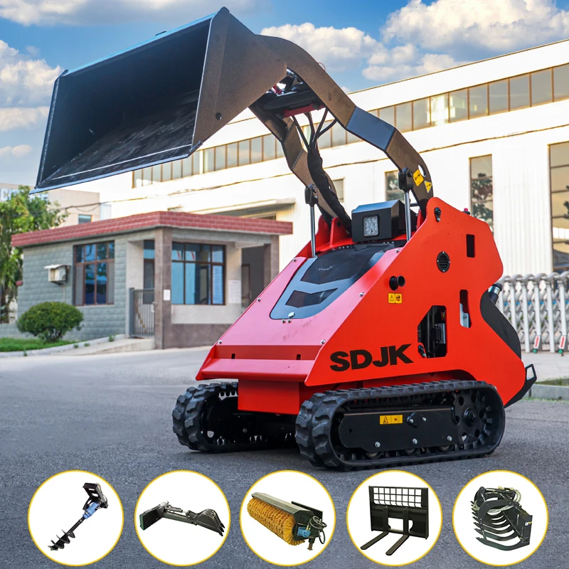 New Loader Factory Supply EPA Skid Steer Loader Cheap Loaders 1 Ton EURO 5 Xinchai Engine Mini Wheel Loader with Attachments