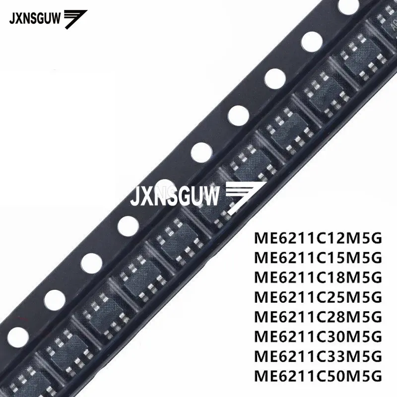 

50 шт., новые электронные компоненты ME6211C12/C15/C18/C25/C28/C30/C33/C50M5G