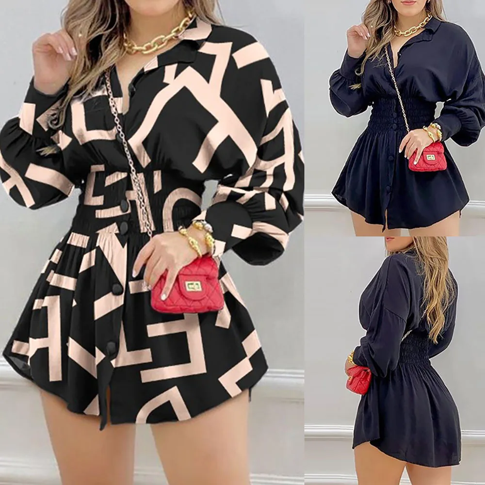

African Mini Dress 2022 Women Summer Dress Aestethic Korean Sexy Casual Elegant Party Dress Long Sleeve High Waist Beach