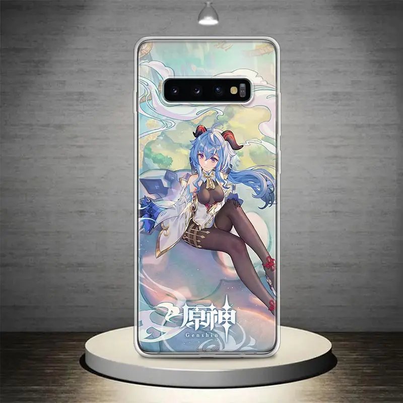Чехол для телефона Genshin Impact Ganyu Samsung Galaxy S25 S24 S23 S22 Ultra S21 Plus S20 FE S10 S25U Soft Shell Capa Funda S2