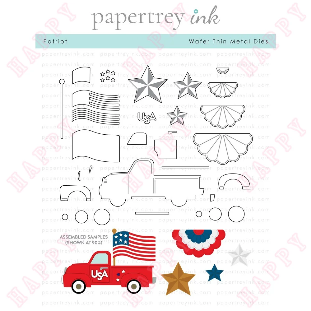 

2022 New Product Patriot Cutting Die Scrapbook Diary Decoration Embossing Paper Making Template Crafts Diy Greet Card Handmade