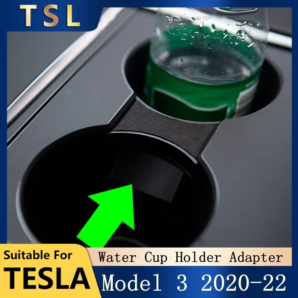 

Car Water Cup Holder For Tesla Model Y Model 3 2021 2022 2023 Accessories Interior Center Console Storage Organizer