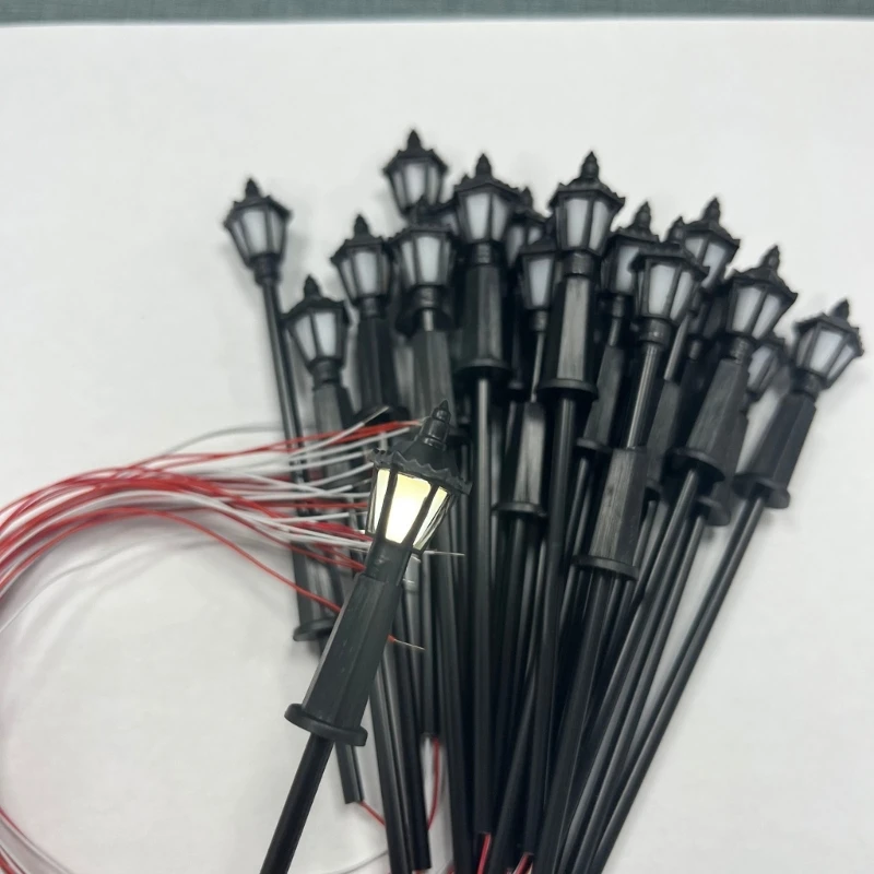 Набор из 20 моделей сказочного сада уличных фонарей теплый свет фонарь фонарный