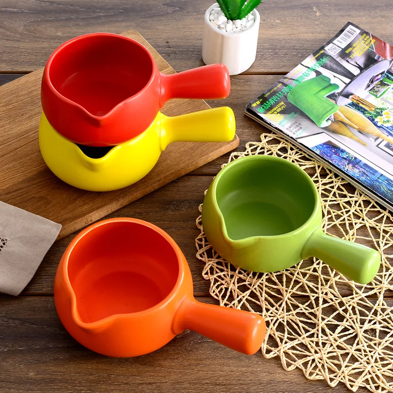 

Cooking Milk Pan Casseroles Ceramic Simple Cookware Casserole Dish with Lid Kitchen Accessories Cocotte En Fonte Home Items DI50