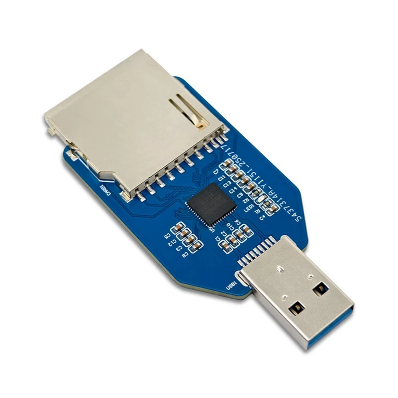 Фото Модуль-ридер USB 3.0 для карт SD+TF 2-в-1 с двойным чтением, в наличии, компьютерные периферийные устройства №3
