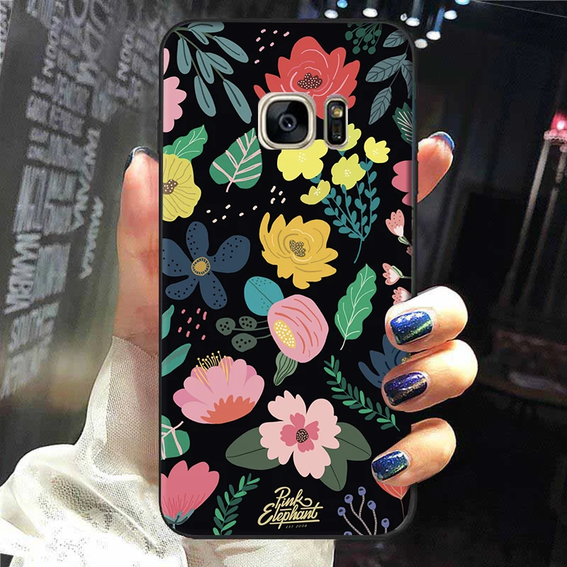 Уникальный Роскошный чехол для телефона Samsung Galaxy S6 Edge чехлы с рисунком мягкая