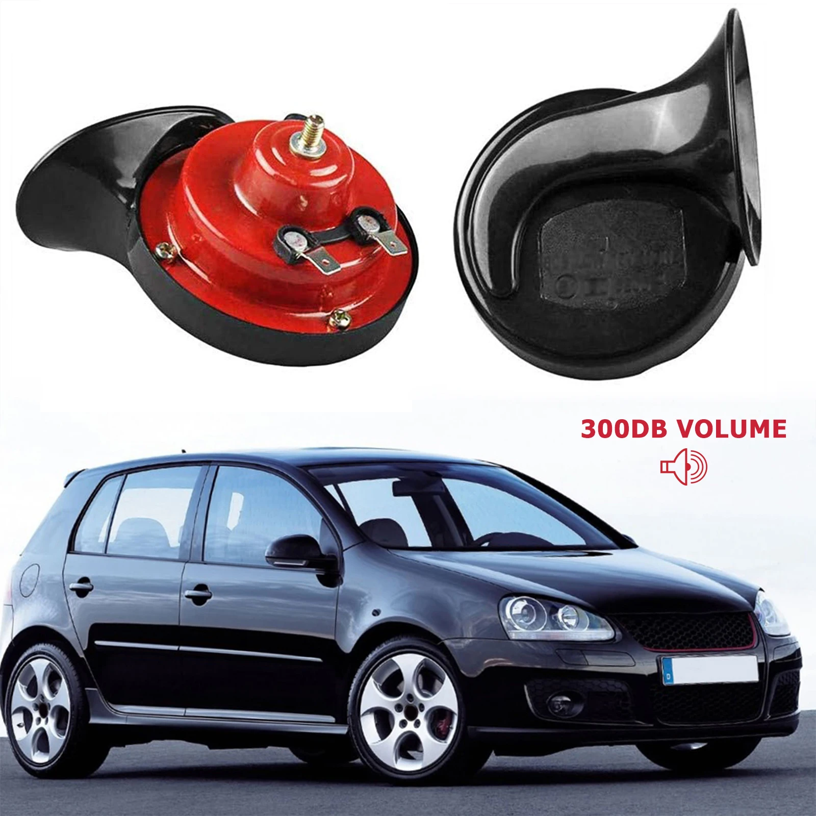 12 В звуковой сигнал в виде улитки громкий 120 дБ водонепроницаемый автомобильный