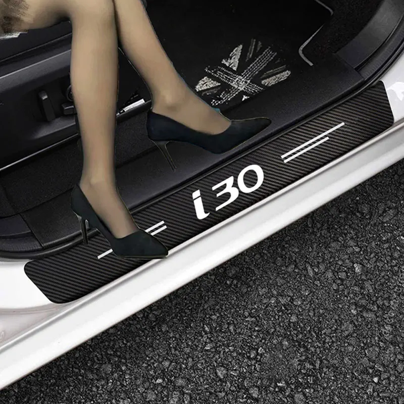

4 шт., наклейки из углеродного волокна для Hyundai I30