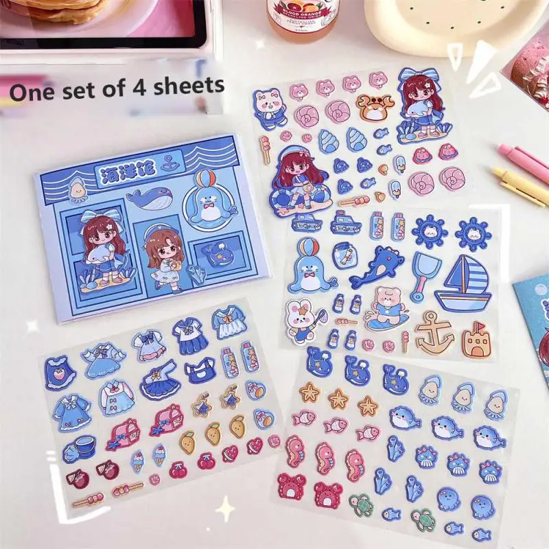 

Children's Gift 3d Stickers Sticker Book Easy To Carry 3d Applicable To Multiple Scenarios Sticker Puzzle Cute Stickers Diy