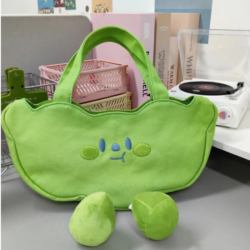 

South Korea Ins Jelly Beans Cartoon Cute Soft Girl Crossbody Bag New Girls Canvas Bag Students Shoulder Armpit Bag