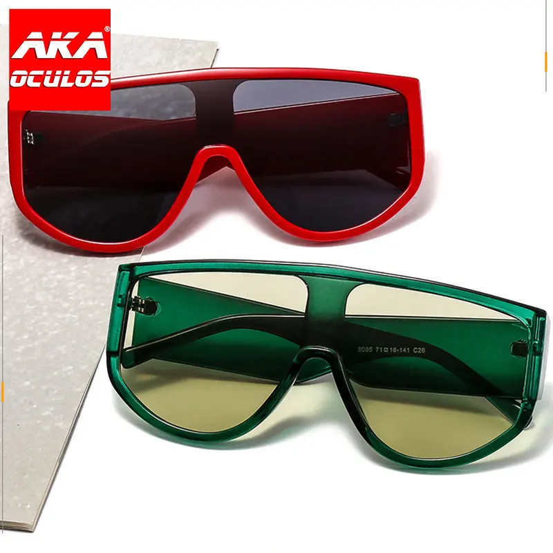 

Цельные Ретро Солнцезащитные очки женские брендовые дизайнерские очки для женщин/мужчин винтажные очки большого размера женские очки 2022