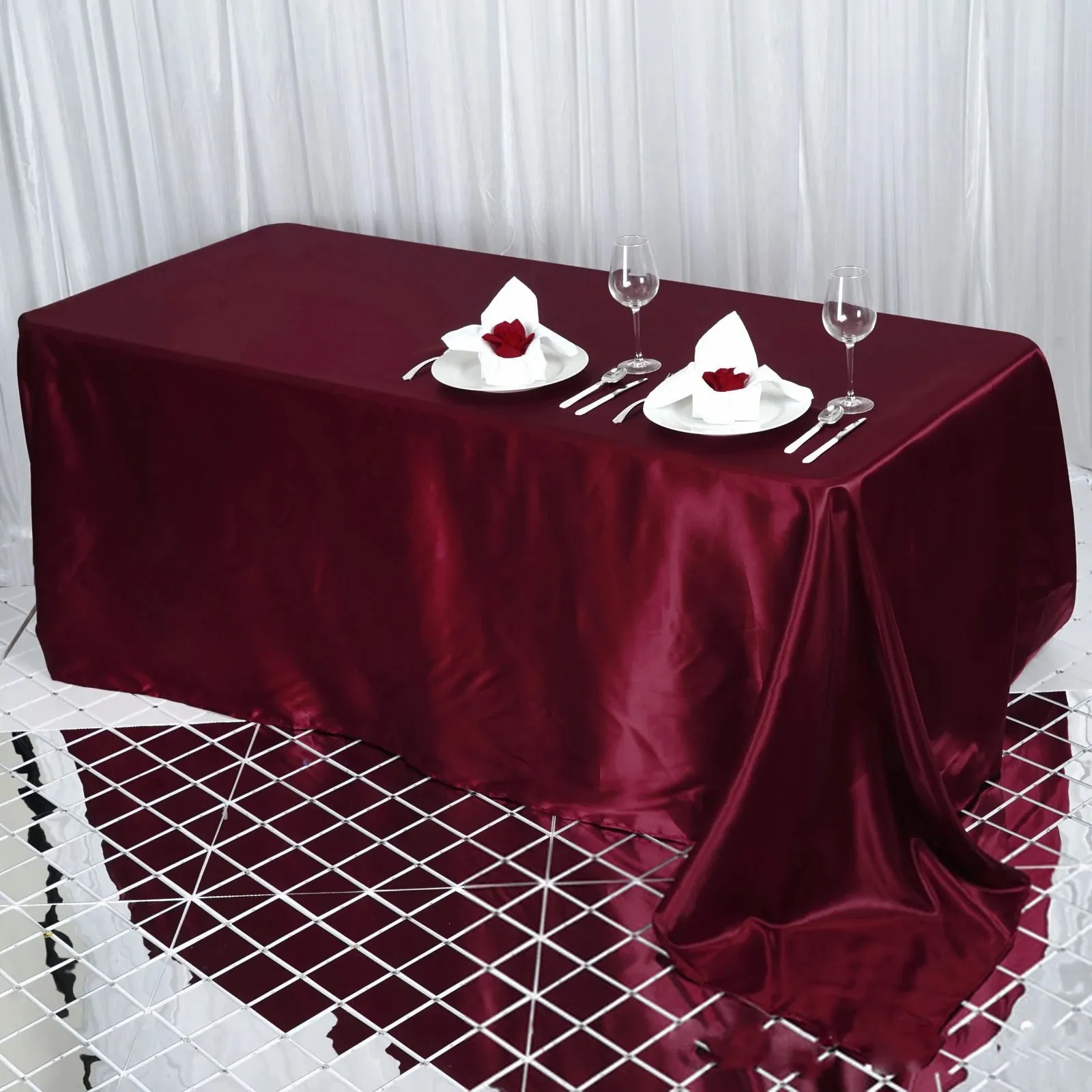 

Скатерть прямоугольная атласная, накладка на стол для свадьбы, Рождества, праздника, дня рождения, банкета, украшение для дома, столового стола
