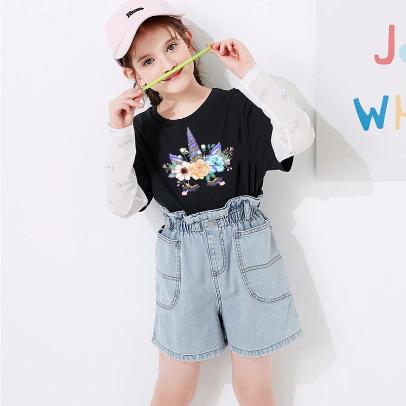 Термопатчи радужные с единорогом для одежды термонаклейки сделай сам животными