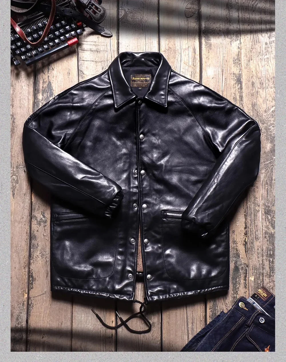 Shop Top.2025 Совершенно новая мужская классическая спортивная кожаная куртка