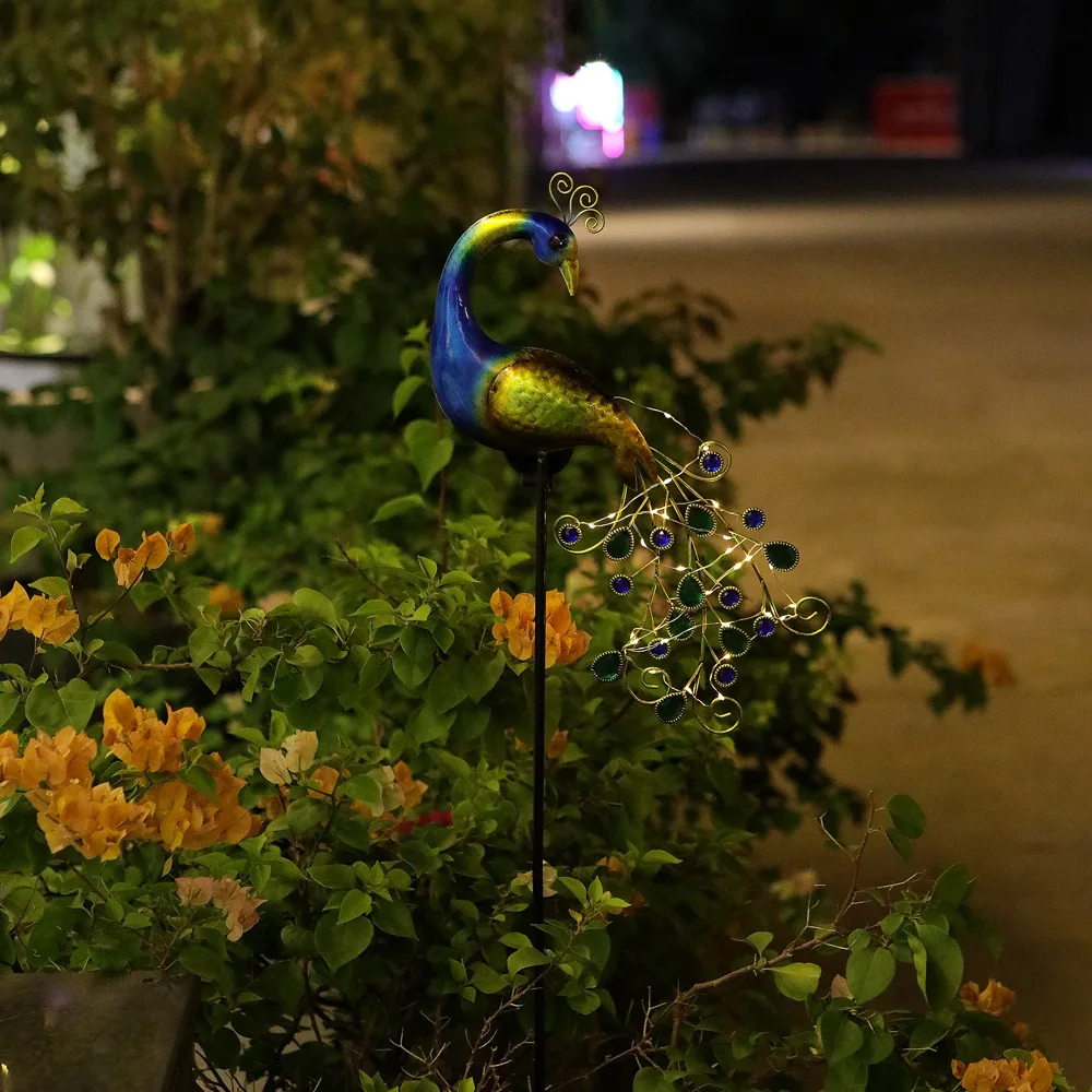 

Led Solar Peacock Garden Light Outdoor Lawn Lamp for Garden Decoration Waterproof Solar Lights Outdoor Solar Lamp Sculpture