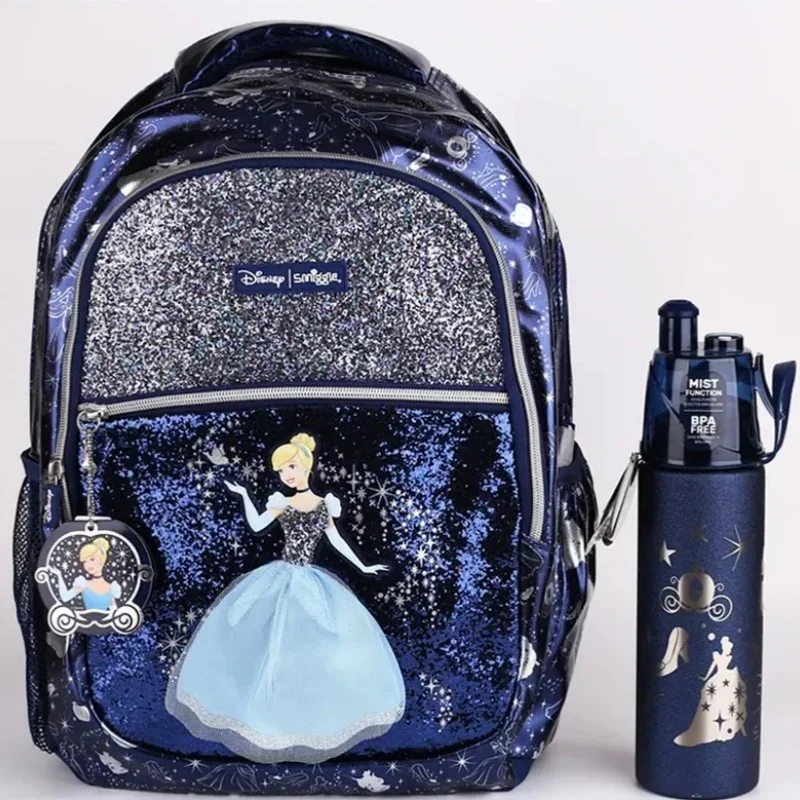 Новое поступление оригинальный школьный портфель Disney темно-синий рюкзак Золушки