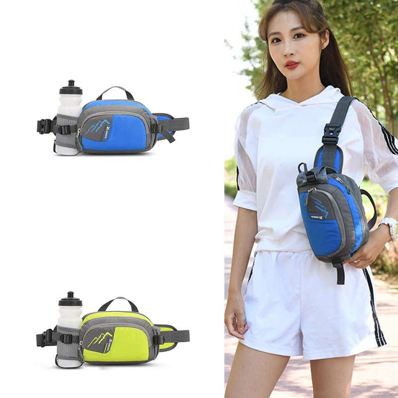 2023 Waterproof Mens Outdoor Sports Running Chest Pack  Ladies Travel Bag Casual Fanny Pack Waist Pack