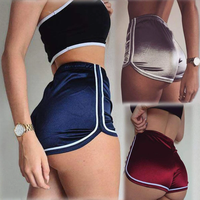 

2021 New Women Shorts Summer Silky Slim Short High Waisted Casual White Egde Hot Shorts Summer Fashion Clothes