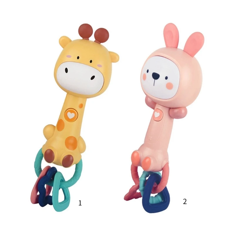 

Baby Grip Toy Giraffe/Rabbit-shape for Infant Rattle Activity Newborn Gift