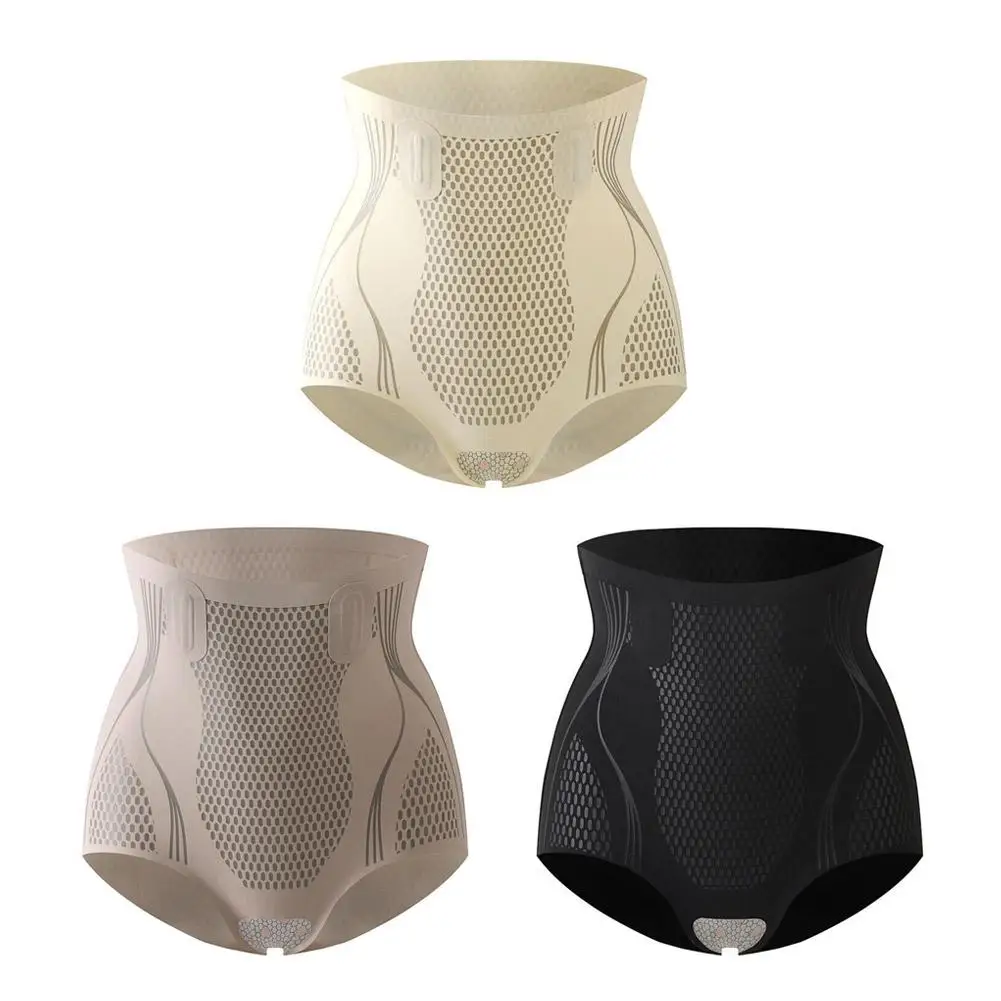 Трусы женские корректирующие с завышенной талией и ионным волокном
