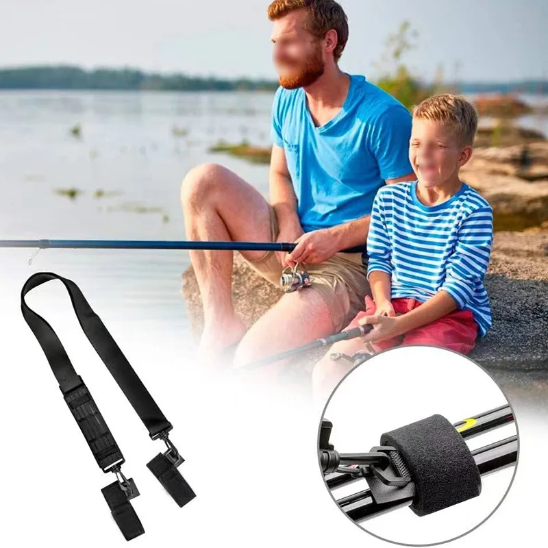 Ремень-держатель для удочки ремень-держатель удочек с резиновыми наплечниками