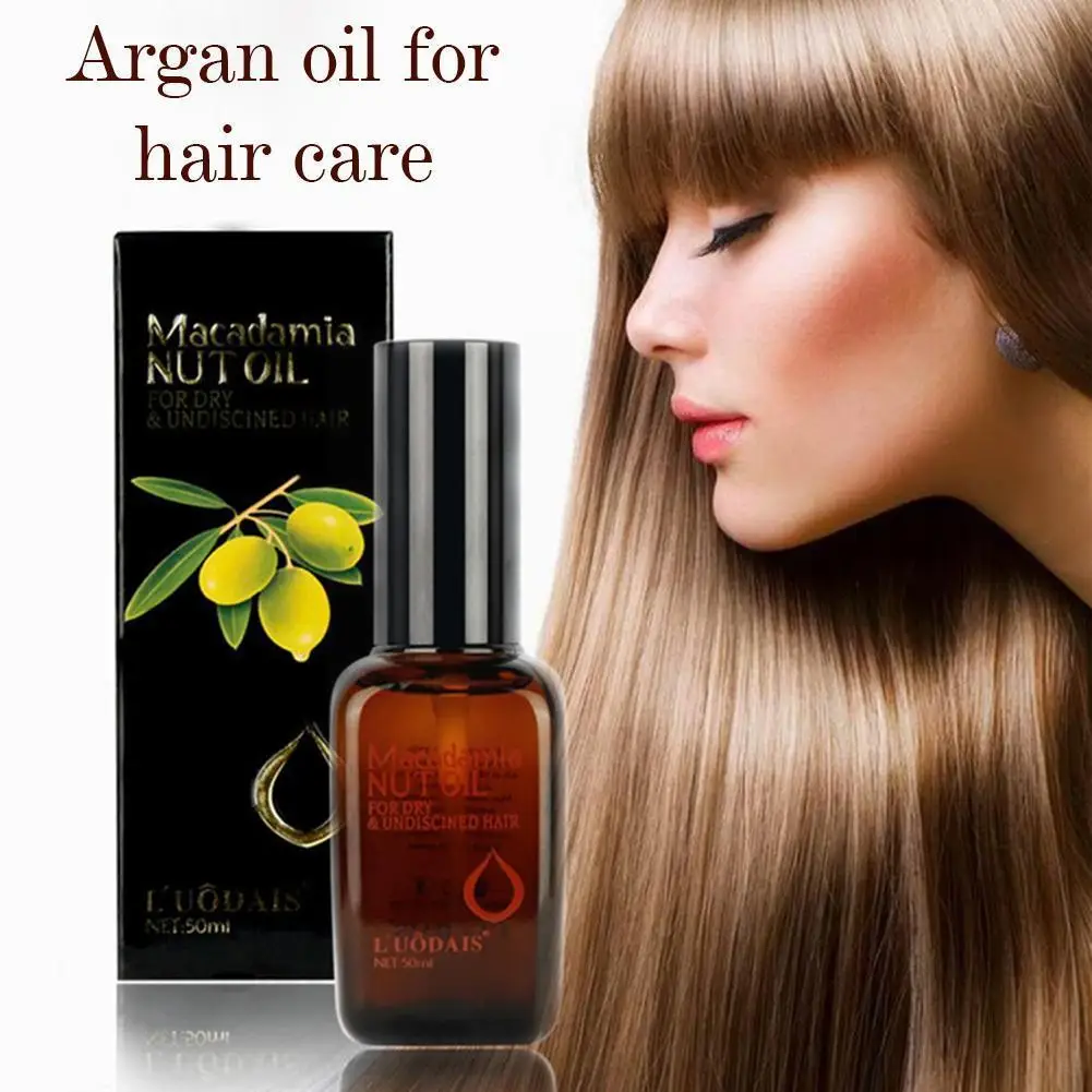 

50ML Multi-functional Moroccan Argan Hair Oil Hair Treatments Moisturizing Scalp Repair Nourish Damage Oils Dry Absorbed F0T5