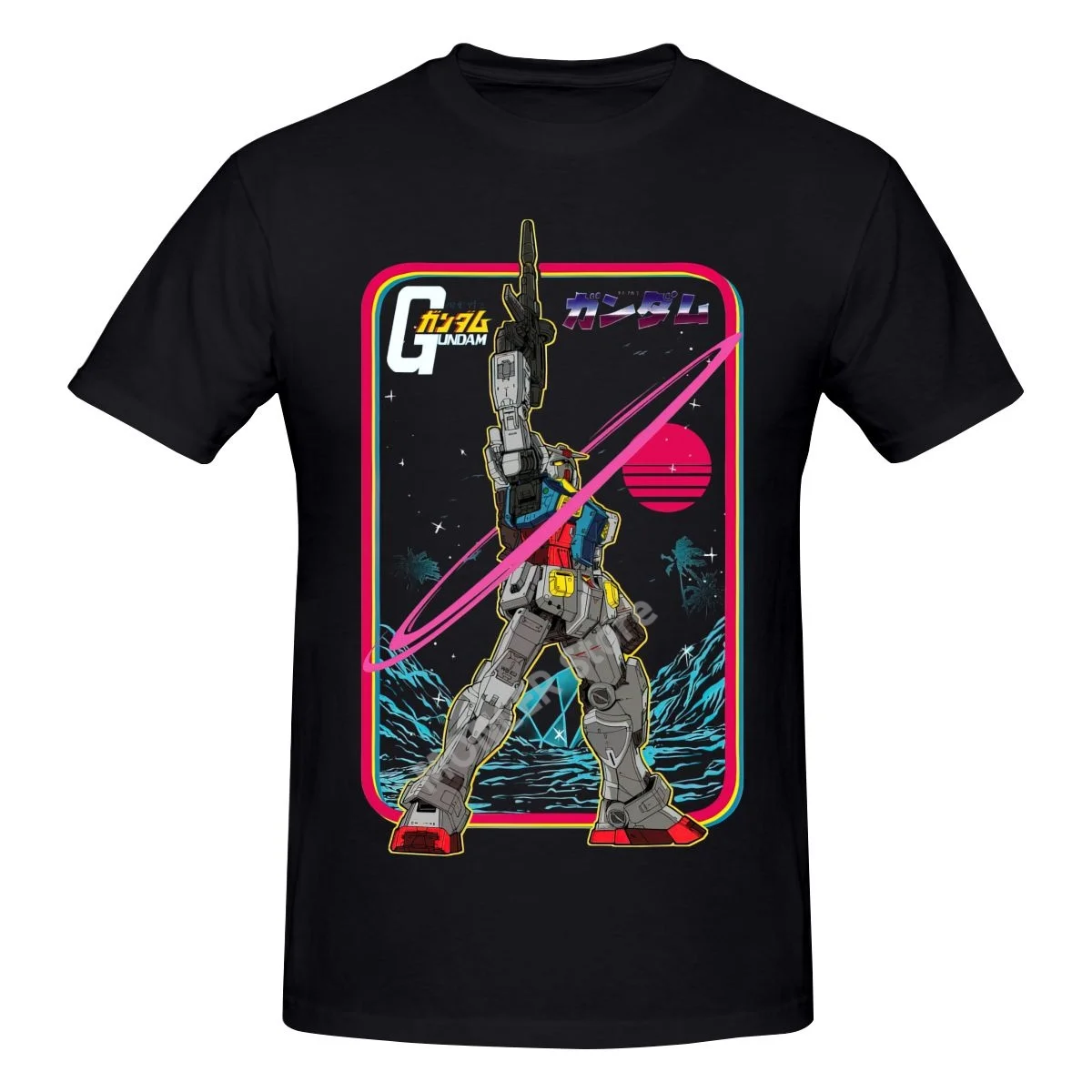 

Japan Anime Gundam Retro Wave RX 78-2 Vintage T shirt Harajuku Clothing T-shirt Cotton Sweatshirts Graphics Tshirt Tee Top