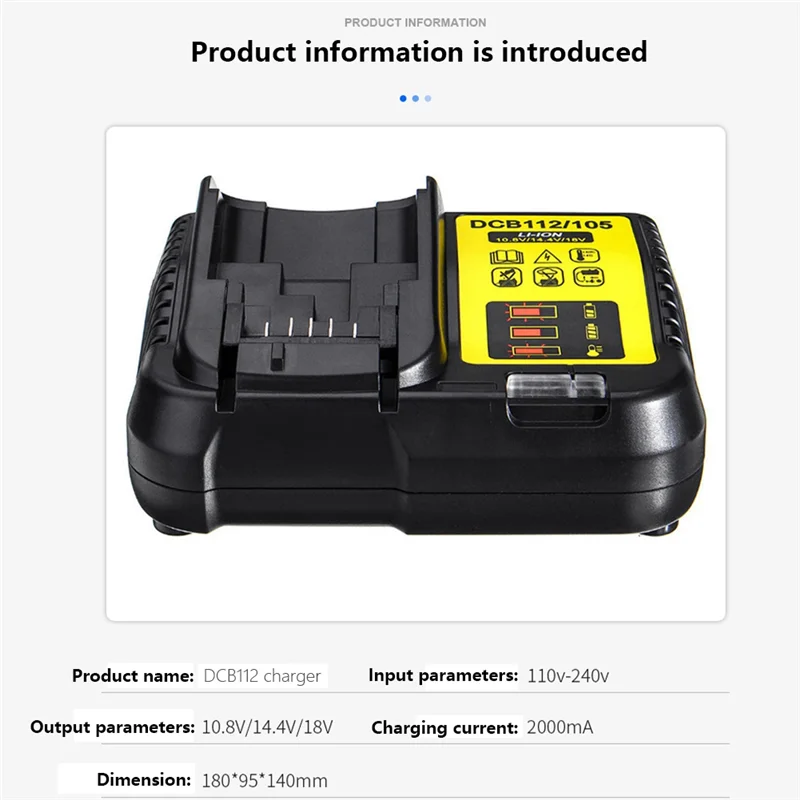 Замена зарядного устройства DEW Dewei DCB112/105 может заряжать литиевую батарею 10 8-14 4-20 В