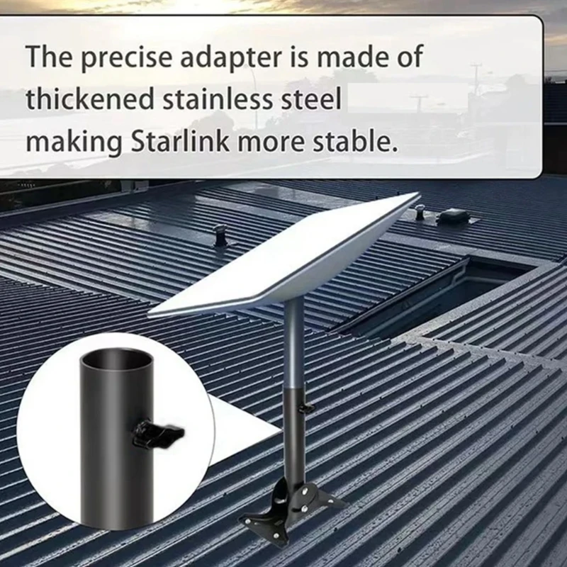 Комплект стойки для монтажа на крыше антенны V2 упрощает настройку спутниковой