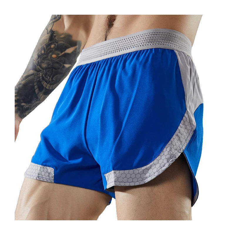 Men Thin Summer Shorts Sports Quick Dry Running Shorts High Waist Gym Fitness Breathable Jogger Marathon Shorts