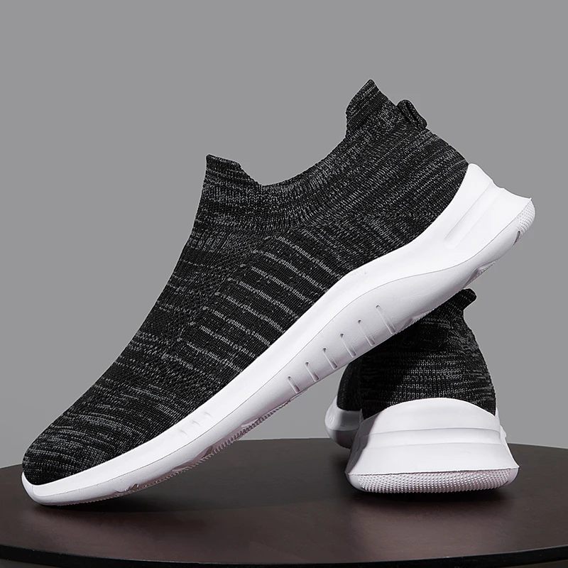

Fujeak Men Loafers Lightweight Sneakers 2023 Fashion Casual Shoes Non-slip Walking Shoes Breathable Wear-resistant Mens Loafers