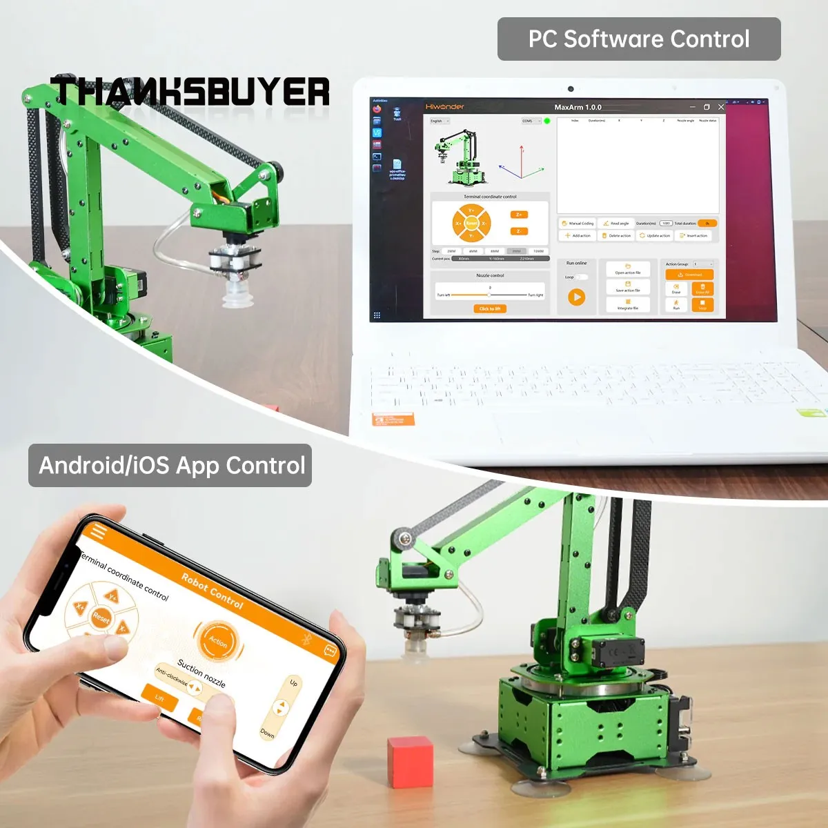 Набор Hiwonder MaxArm Роботизированная рукоятка с открытым исходным кодом механическая