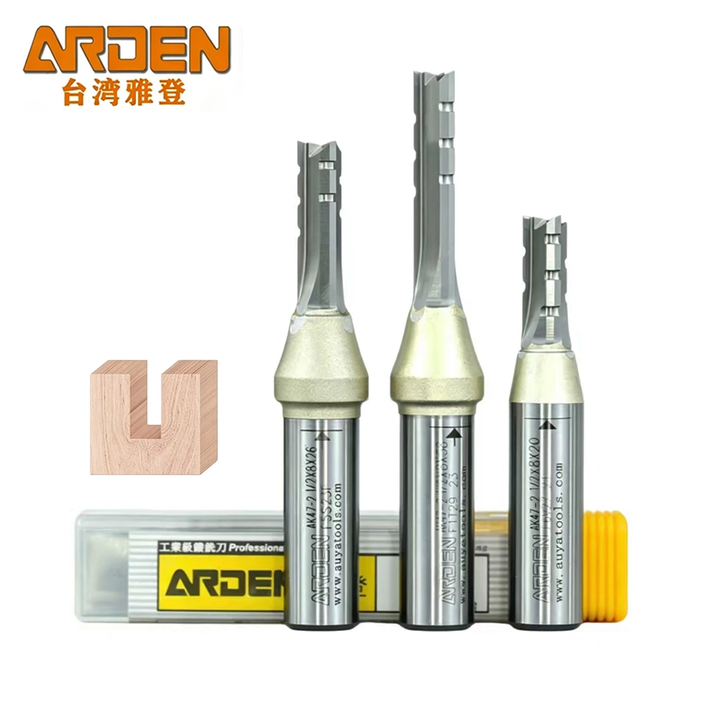 Фото Фреза ARDEN TCT 3-зубчатая прямая для ЧПУ станков по дереву с выталкивателем стружки для фанеры и МДФ №1