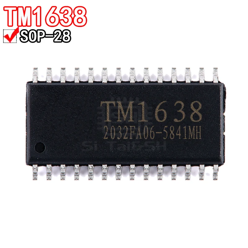 10 шт. TM1638 SOP28 светодиодный nixie микросхема IC патч