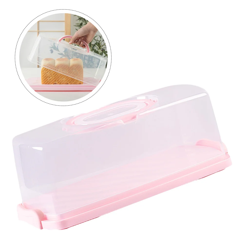 

Box Toast Container Bread Holder Portable Bread Case Rectangular Toast Box for Cake Shop Home Gift Bakery