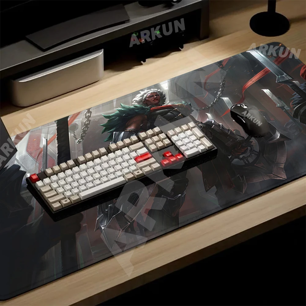 XXL Popular League of Legends Chosen the Wolf Cool Ambessa Pantheon Katarina Mouse Pad Computer Gaming Accessories Mat