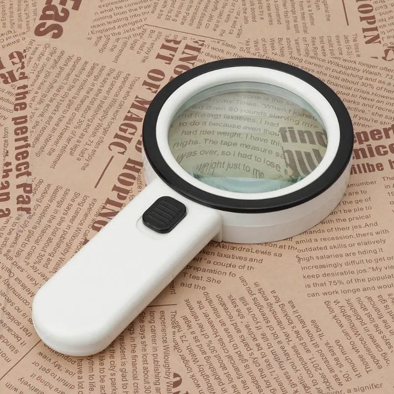 

Magnifier Magnifying Glass with Light 30X Handheld 12 LED Illuminated Lighted