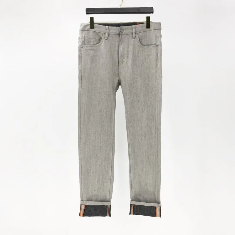 

Джинсы мужские классические в стиле ретро, Брендовые брюки из денима со средней талией, на молнии, на пуговицах, модные повседневные варенные спортивные штаны